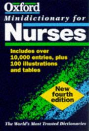 Cover of: Minidictionary for nurses