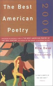 Cover of: The Best American Poetry 2000