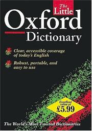 Cover of: The little Oxford dictionary. by 