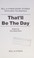 Cover of: That'll Be the Day (Unwin Hyman Short Stories)