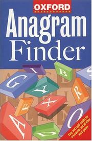 Cover of: Oxford Anagram Finder by 