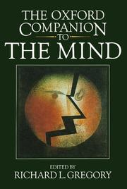 Cover of: The Oxford companion to the mind by edited by Richard L. Gregory, with the assistance of O.L. Zangwill.