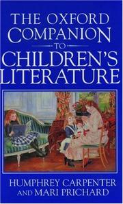 Cover of: The Oxford Companion to Children's Literature