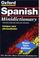 Cover of: The Oxford Spanish Minidictionary (Dictionary)