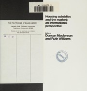 Cover of: Housing Subsidies and the Market: An International Perspective