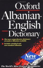 Cover of: Oxford Albanian-English Dictionary