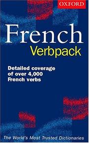 Cover of: Oxford French verbpack by Valerie Grundy