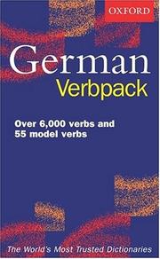 Cover of: Oxford German Verbpack