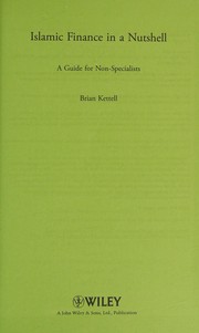 Cover of: Islamic finance in a nutshell by Brian Kettell