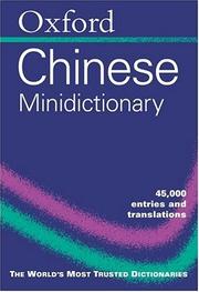 Cover of: The Oxford Chinese Minidictionary (Dictionary)