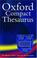 Cover of: The Oxford compact thesaurus