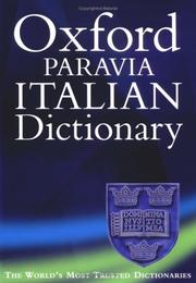 Cover of: Oxford-Paravia Italian Dictionary by Maria Cristina Bareggi