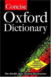 Cover of: The concise Oxford dictionary.