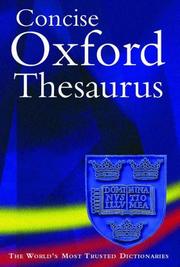 Cover of: Concise Oxford Thesaurus by Maurice Waite