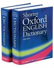 Cover of: Shorter Oxford English Dictionary, Fifth Edition (Thumb Indexed, 2 Volumes) by 