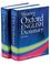Cover of: Shorter Oxford English Dictionary, Fifth Edition (Thumb Indexed, 2 Volumes)
