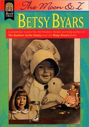 Cover of: Moon and I by Byars