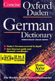 Cover of: Concise Oxford-Duden German Dictionary (Dictionary & CD Rom) by 