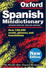 Cover of: The Oxford Spanish minidictionary by [Nicholas Rollin].