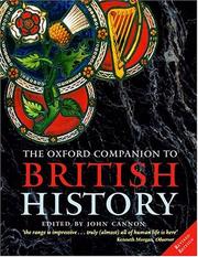 Cover of: The Oxford companion to British history by edited by John Cannon.