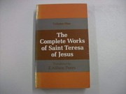 Cover of: Complete Works of St Teresa of Jesus: Volume 1