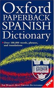 Cover of: The Oxford paperback Spanish dictionary