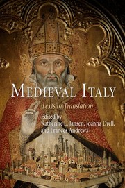 Cover of: Medieval Italy by edited by Katherine L. Jansen, Joanna Drell, and Frances Andrews.