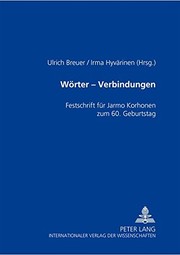 Cover of: Worter - Verbindungen: Festschrift Fur Jarmo Korhonen Zum 60. Geburtstag