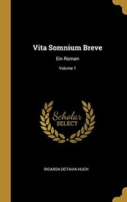 Cover of: Vita Somnium Breve: Ein Roman; Volume 1