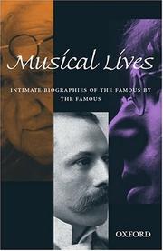 Cover of: Musical lives