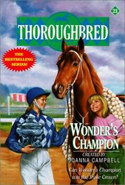 Cover of: Wonder's Champion (Thoroughbred)