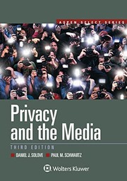 Cover of: Privacy and the Media