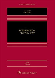 Cover of: Information Privacy Law
