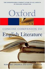 The concise Oxford companion to English literature by Margaret Drabble