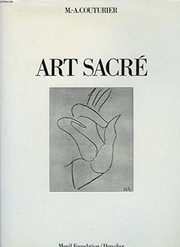 Cover of: Art sacré by Marie-Alain Couturier