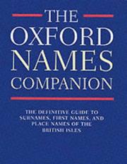Cover of: The Oxford Names Companion