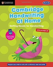 Cover of: Cambridge Handwriting at Home: Getting Ready for Handwriting