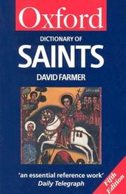 The Oxford dictionary of saints by David Hugh Farmer
