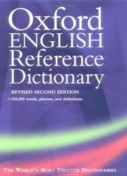 Cover of: The Oxford English reference dictionary