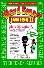 Cover of: Word Smart Junior II | C. L. Brantley