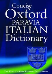 Concise Oxford-Paravia Italian Dictionary by Cristina Bareggi