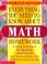 Cover of: Everything You Need to Know About Math Homework (Everything You Need to Know about (Scholastic Hardcover))