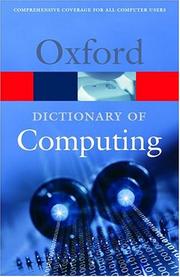 Cover of: A dictionary of computing. by 