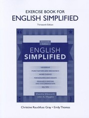 Cover of: Exercise Book for English Simplified