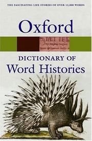 Cover of: The Oxford dictionary of word histories