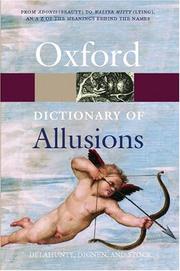 Cover of: The Oxford Dictionary of Allusions (Oxford Paperback Reference) by 