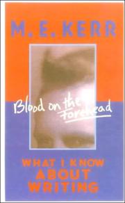 Cover of: Blood on the Forehead by M. E. Kerr