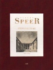 Cover of: Albert Speer: architecture, 1932-1942