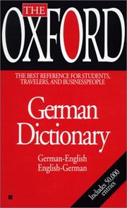 Cover of: The Oxford German Dictionary
