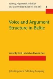 Cover of: Voice and argument structure in Baltic